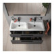 Duravit Meuble sous lavabo D-Code 118,4x55,5x46 cm, 2 tiroirs, gris mat, taille S, noir-4