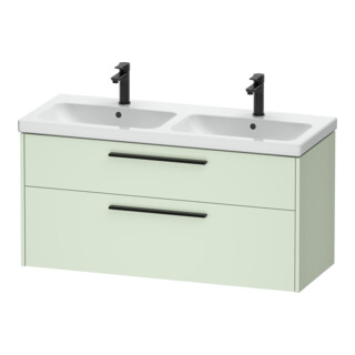 Duravit Meuble sous lavabo D-Code 118,4x55,5x46 cm, 2 tiroirs, S, vert ma, Gr. sw