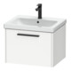 Duravit Meuble sous lavabo D-Code 58,4x40x46 cm, 1 tiroir, blanc mat, grand noir-1