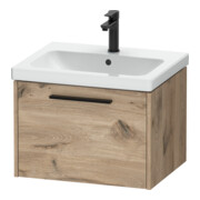 Duravit Meuble sous lavabo D-Code 58,4x40x46 cm, 1 tiroir, marbre œuf, gris noir-1