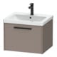 Duravit Meuble sous-lavabo D-Code 58,4x40x46 cm, 1 tiroir, mat, gris anthracite-1
