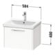Duravit Meuble sous-lavabo D-Code 58,4x40x46 cm, 1 tiroir, mat, gris anthracite-3