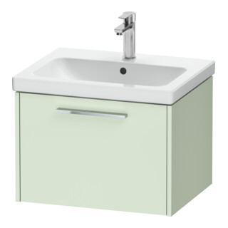 Duravit Meuble sous-lavabo D-Code 58,4x40x46 cm, 1 tiroir, vert ma, Gr. chr
