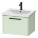 Duravit Meuble sous lavabo D-Code 58,4x40x46 cm, 1 tiroir, vert mat, Gr. sw-1