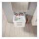 Duravit Meuble sous lavabo D-Code 58,4x55,5x46 cm, 2 tiroirs, blanc brillant, chrome