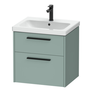 Duravit Meuble sous-lavabo D-Code 58,4x55,5x46 cm, 2 tiroirs, fjord gris, taille S