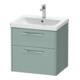 Duravit Meuble sous-lavabo D-Code 58,4x55,5x46 cm, 2 tiroirs, fjordg m, G chr-1
