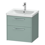 Duravit Meuble sous-lavabo D-Code 58,4x55,5x46 cm, 2 tiroirs, fjordg m, G chr