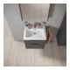 Duravit Meuble sous-lavabo D-Code 58,4x55,5x46 cm, 2 tiroirs, gris mat, Gr. chr