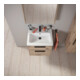 Duravit Meuble sous-lavabo D-Code 58,4x55,5x46 cm, 2 tiroirs, marbre, noir