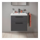 Duravit Meuble sous-lavabo D-Code 58,4x55,5x46 cm, 2 tiroirs, S, graph ma, Gr. sw
