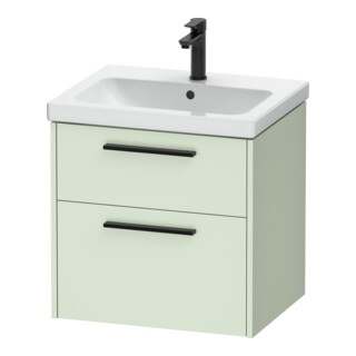 Duravit Meuble sous-lavabo D-Code 58,4x55,5x46 cm, 2 tiroirs, vert mat, Gr. sw
