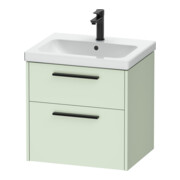Duravit Meuble sous-lavabo D-Code 58,4x55,5x46 cm, 2 tiroirs, vert mat, Gr. sw-1