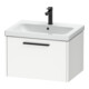 Duravit Meuble sous lavabo D-Code 63,4x40x46 cm, 1 tiroir, blanc mat, grand noir-1