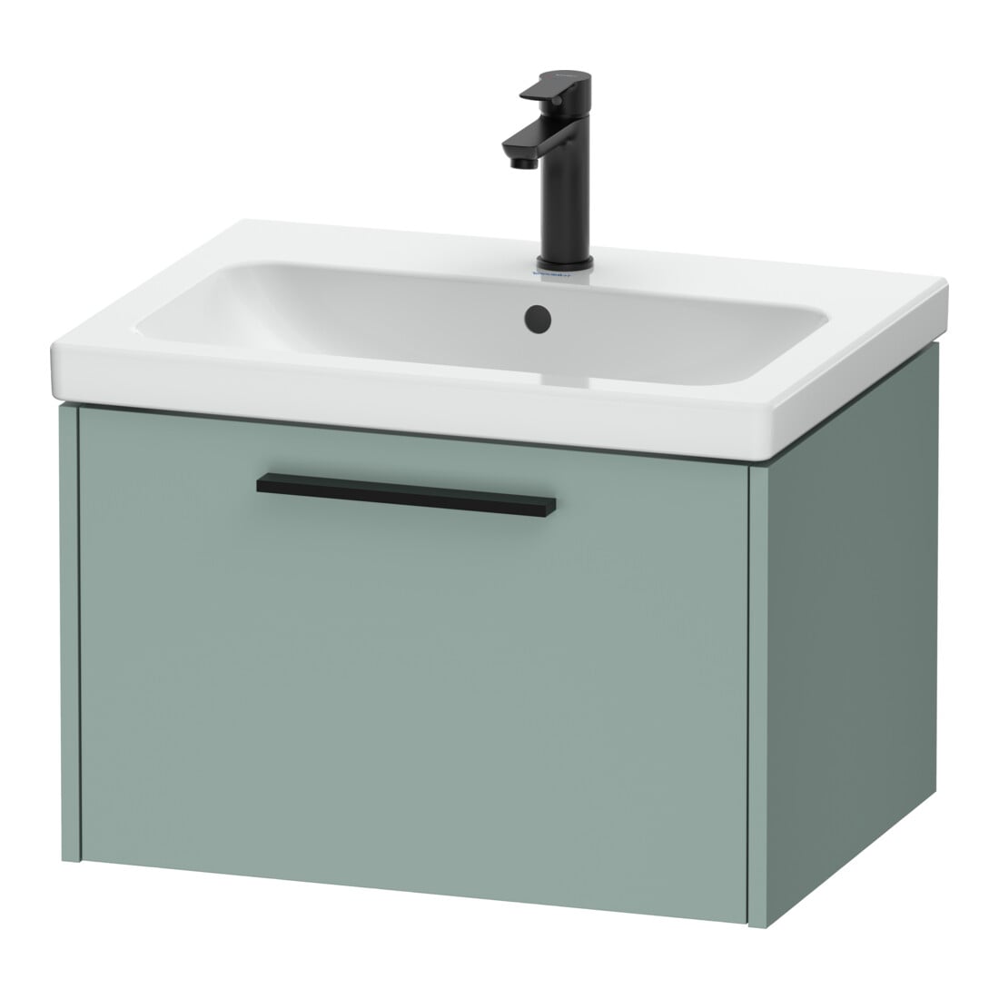 Duravit Meuble sous-lavabo D-Code 63,4x40x46 cm, 1 tiroir, fjordgr. ma, Gr. sw