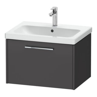 Duravit Meuble sous-lavabo D-Code 63,4x40x46 cm, 1 tiroir, graph ma, Gr. chr