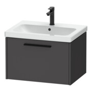 Duravit Meuble sous lavabo D-Code 63,4x40x46 cm, 1 tiroir, graph ma, Gr. sw-1