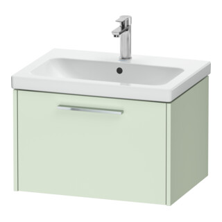 Duravit Meuble sous lavabo D-Code 63,4x40x46 cm, 1 tiroir, vert ma, Gr. chr