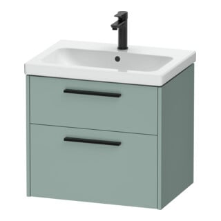 Duravit Meuble sous-lavabo D-Code 63,4x55,5x46 cm, 2 tiroirs, fjord m, Gr. sw