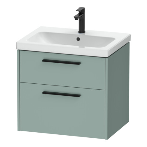 Duravit Meuble sous-lavabo D-Code 63,4x55,5x46 cm, 2 tiroirs, fjord m, Gr. sw