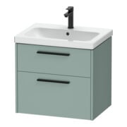 Duravit Meuble sous-lavabo D-Code 63,4x55,5x46 cm, 2 tiroirs, fjord m, Gr. sw