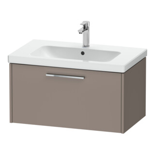 Duravit Meuble sous-lavabo D-Code 78,4x40x46 cm, 1 tiroir, bas mat, gris chrome