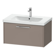 Duravit Meuble sous-lavabo D-Code 78,4x40x46 cm, 1 tiroir, bas mat, gris chrome-1