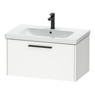 Duravit Meuble sous-lavabo D-Code 78,4x40x46 cm, 1 tiroir, blanc mat, grand noir
