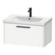 Duravit Meuble sous-lavabo D-Code 78,4x40x46 cm, 1 tiroir, blanc mat, grand noir-1