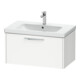 Duravit Meuble sous-lavabo D-Code 78,4x40x46 cm, 1 tiroir, blanc mat, poignées chrome-1