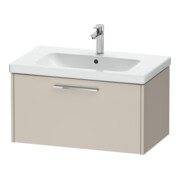 Duravit Meuble sous-lavabo D-Code 78,4x40x46 cm, 1 tiroir, taupe mat, poignée chrome