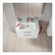 Duravit Meuble sous lavabo D-Code 78,4x55,5x46 cm, 2 tiroirs, blanc mat, chrome-4