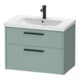 Duravit Meuble sous lavabo D-Code 78,4x55,5x46 cm, 2 tiroirs, fjordg m, Gr. sw-1