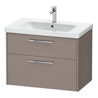 Duravit Meuble sous-lavabo D-Code 78,4x55,5x46 cm, 2 tiroirs, S, bas. ma, chromé