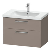 Duravit Meuble sous-lavabo D-Code 78,4x55,5x46 cm, 2 tiroirs, S, bas. ma, chromé