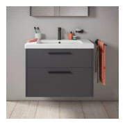 Duravit Meuble sous-lavabo D-Code 78,4x55,5x46 cm, 2 tiroirs, S, graph ma, Gr. sw-5