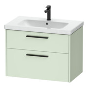 Duravit Meuble sous-lavabo D-Code 78,4x55,5x46 cm, 2 tiroirs, vert mat, Gr. sw