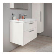 Duravit Meuble sous lavabo D-Code 78,4x55,5x46cm, 2 tiroirs, blanc brillant, chrome-4
