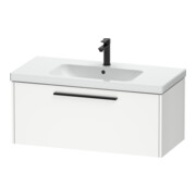 Duravit Meuble sous lavabo D-Code 98,4x40x46 cm, 1 tiroir, blanc mat, grand noir