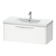 Duravit Meuble sous-lavabo D-Code 98,4x40x46 cm, 1 tiroir, blanc mat, poignées chrome-1