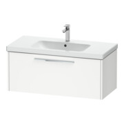 Duravit Meuble sous-lavabo D-Code 98,4x40x46 cm, 1 tiroir, blanc mat, poignées chrome
