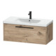 Duravit Meuble sous lavabo D-Code 98,4x40x46 cm, 1 tiroir, marbre œuf, gris anthracite-1