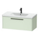 Duravit Meuble sous-lavabo D-Code 98,4x40x46 cm, 1 tiroir, vert mat, Gr. noir-1