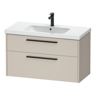 Duravit Meuble sous lavabo D-Code 98,4x55,5x46 cm, 2 tiroirs, S, taupe mat, Gr. sw