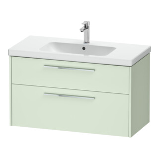 Duravit Meuble sous-lavabo D-Code 98,4x55,5x46 cm, 2 tiroirs, vert ma, Gr. chr