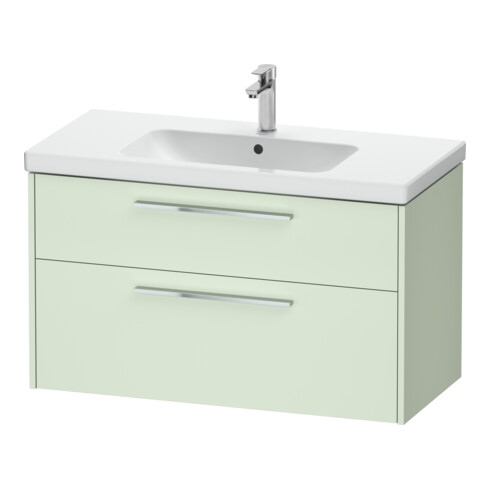 Duravit Meuble sous-lavabo D-Code 98,4x55,5x46 cm, 2 tiroirs, vert ma, Gr. chr