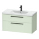 Duravit Meuble sous lavabo D-Code 98,4x55,5x46 cm, 2 tiroirs, vert mat, Gr. sw-1