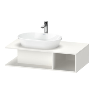 Duravit Meuble sous lavabo D-Neo 100x55 cm, blanc brillant, 1 tiroir, 1 console, suspendu