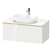 Duravit Meuble sous lavabo D-Neo 100x55 cm, blanc brillant, 1 tiroir, 1 porte, suspendu