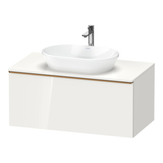 Duravit Meuble sous lavabo D-Neo 100x55 cm, blanc brillant, 1 tiroir, 1 porte, suspendu